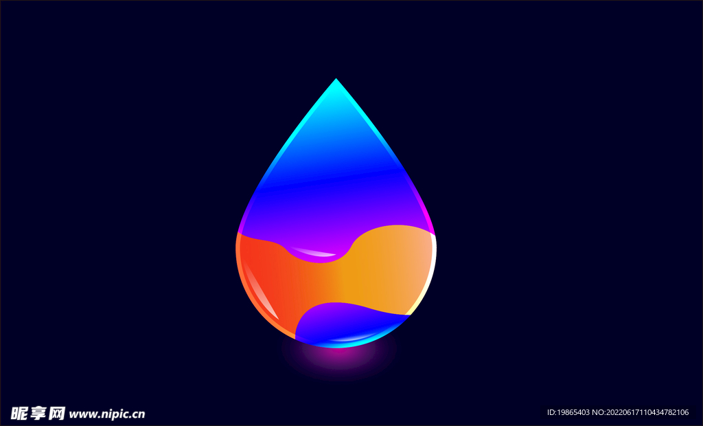 矢量图水滴 水滴形状 