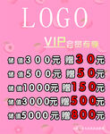 会员充值活动海报展板