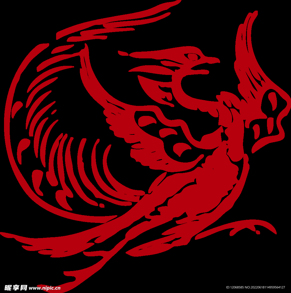 传统凤纹 