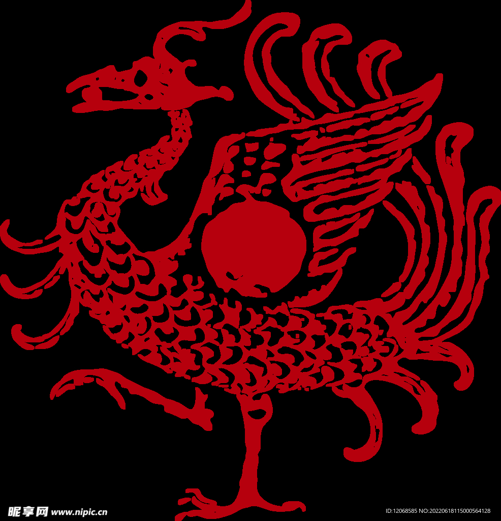 传统凤纹
