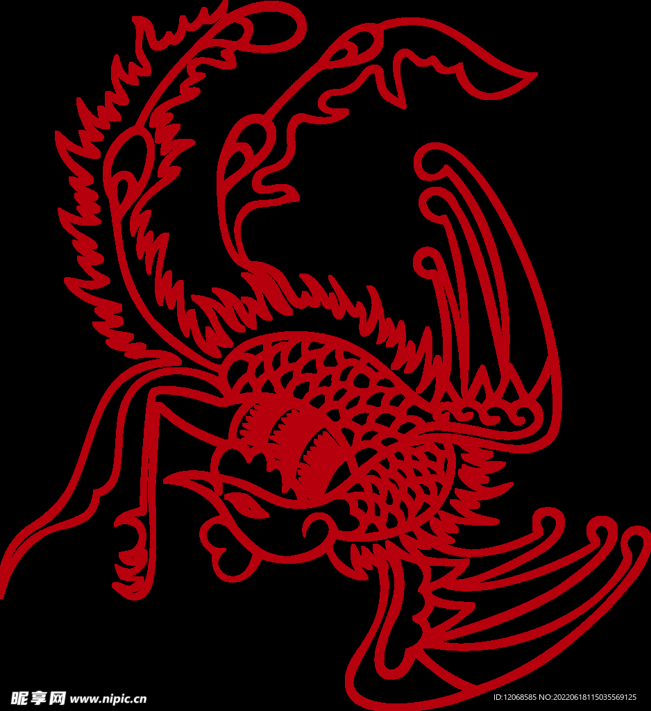 传统凤纹