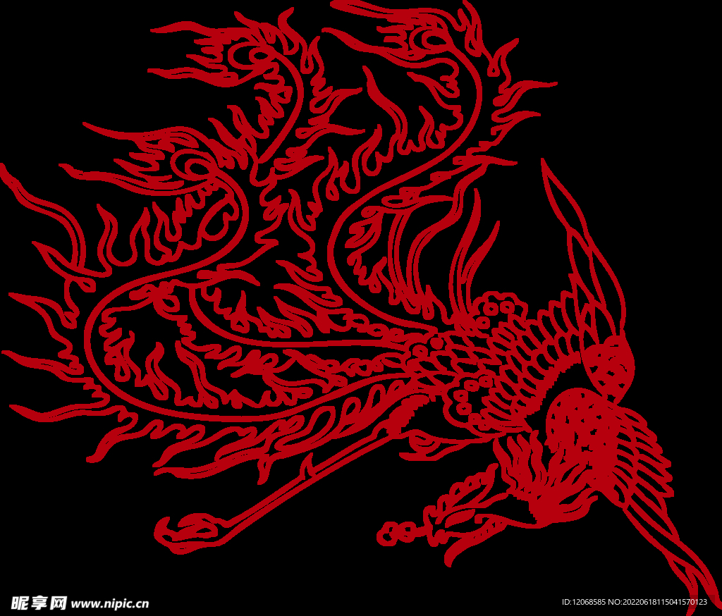 传统凤纹