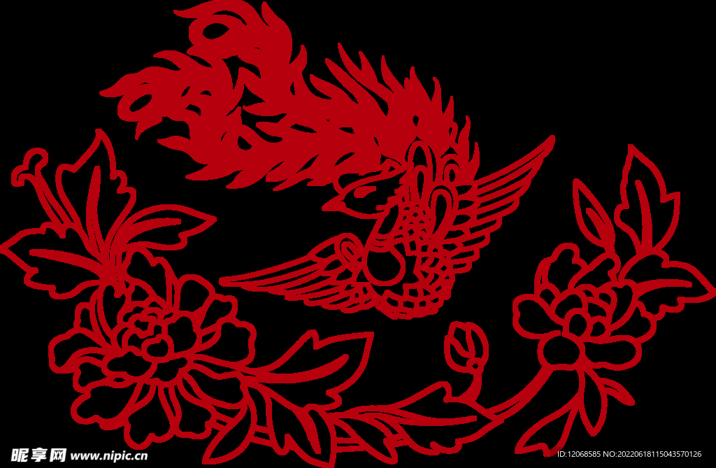 传统凤纹