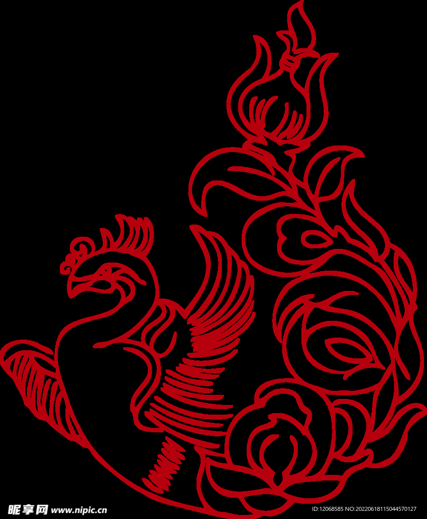 传统凤纹