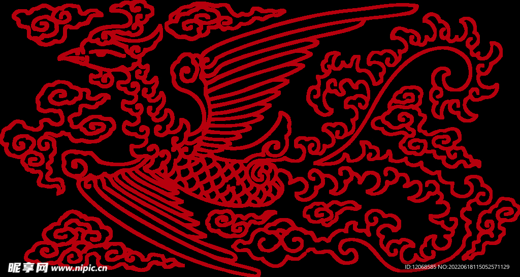 传统凤纹