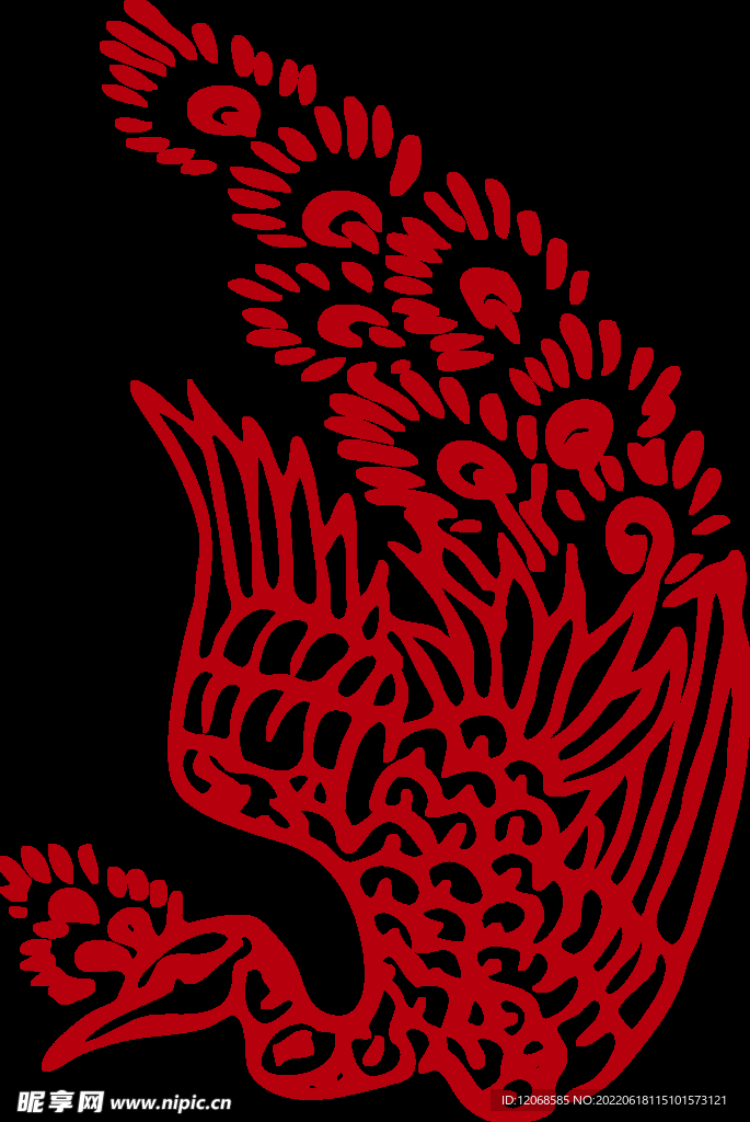 传统凤纹