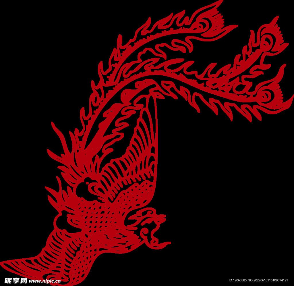 传统凤纹