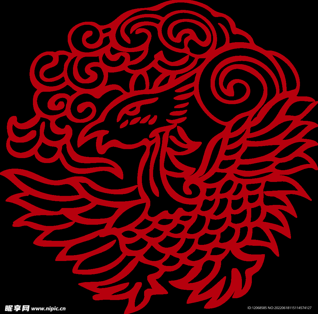传统凤纹