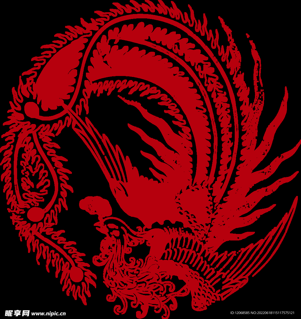 传统凤纹