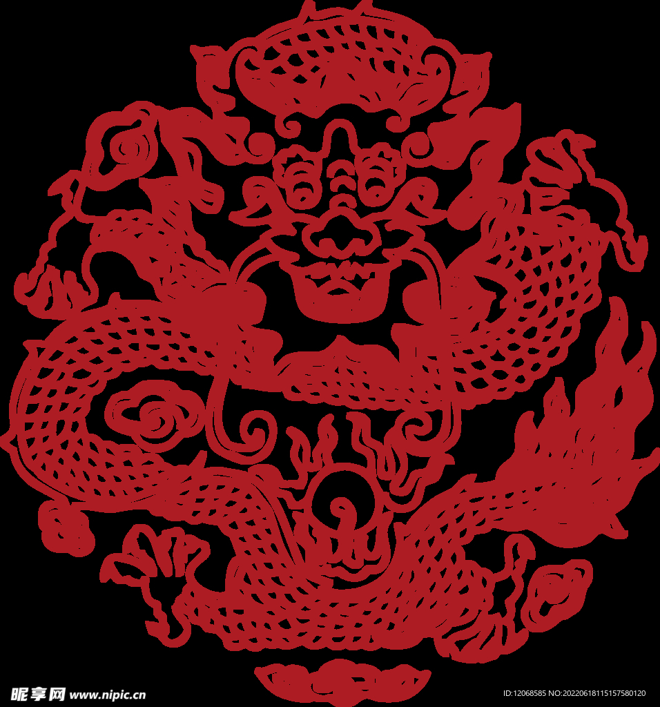 龙花纹