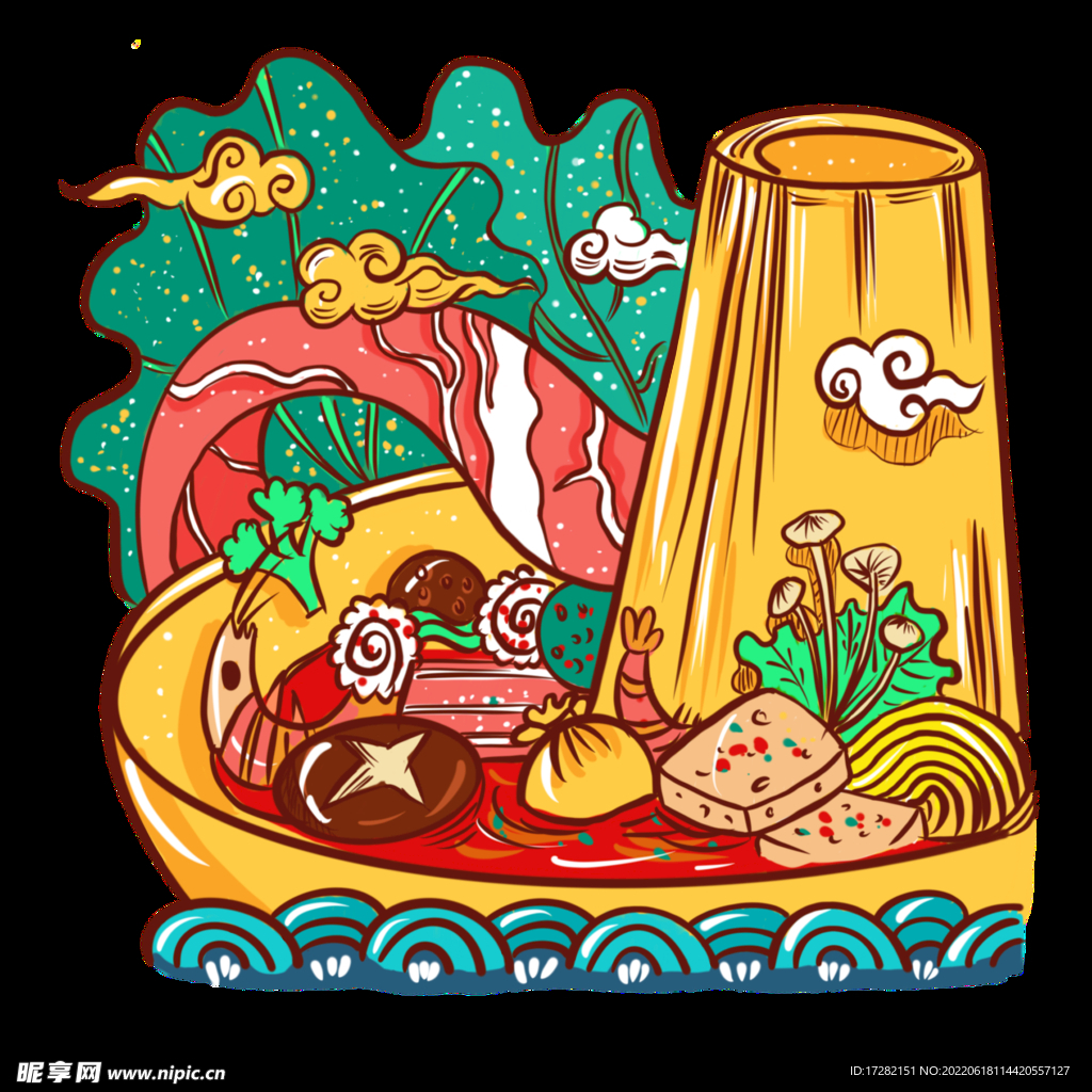 美食素材      手绘   