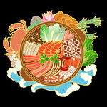 手绘  食物  火锅     