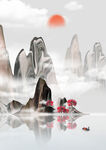 中国风水墨山水画