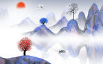 中国风水墨山水画