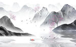 中国风水墨山水画