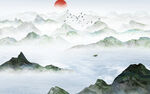 中国风水墨山水画
