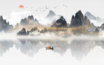 中国风水墨山水画 
