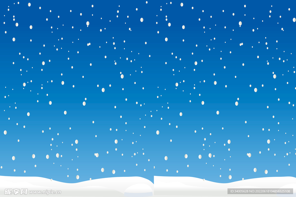 蓝天雪花