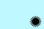 浅蓝黑太阳
