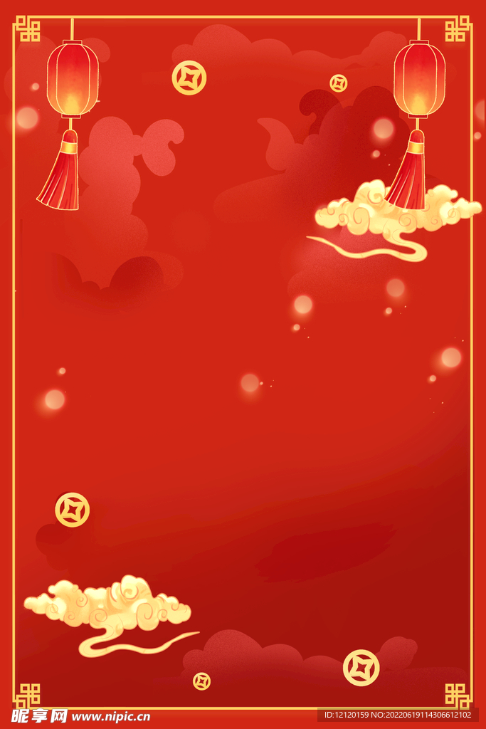 红色背景
