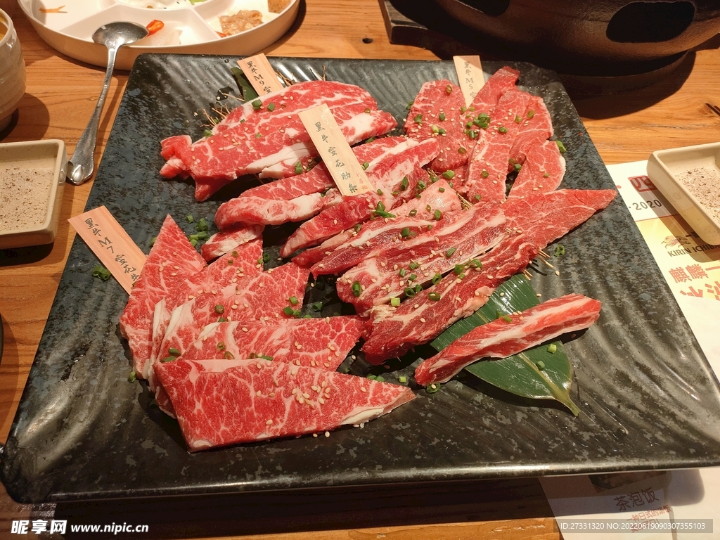 日式烤肉店菜品套餐