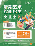 绘画培训班招生海报