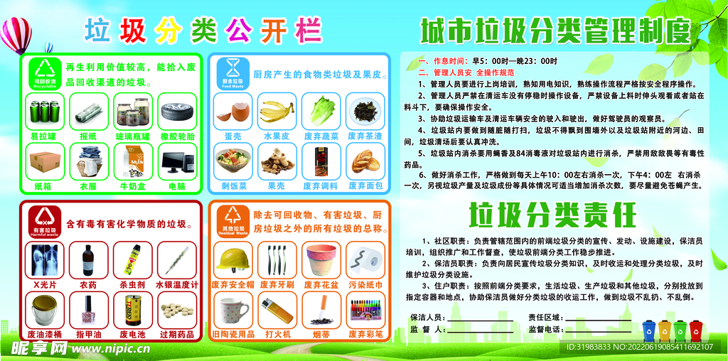 垃圾宣传栏