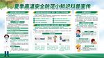 夏季高温预防科普展板宣传栏海报