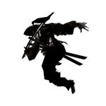 武侠水墨人物画