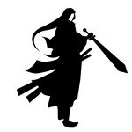 武侠水墨人物画