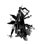 武侠水墨人物画
