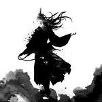 武侠水墨人物画