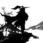 武侠水墨人物画