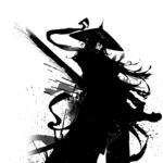 武侠水墨人物画