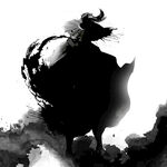武侠水墨人物画