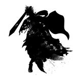 武侠水墨人物画