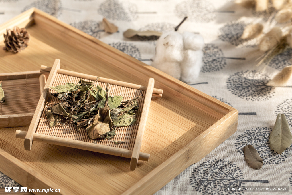 复古白茶茶叶茶饮