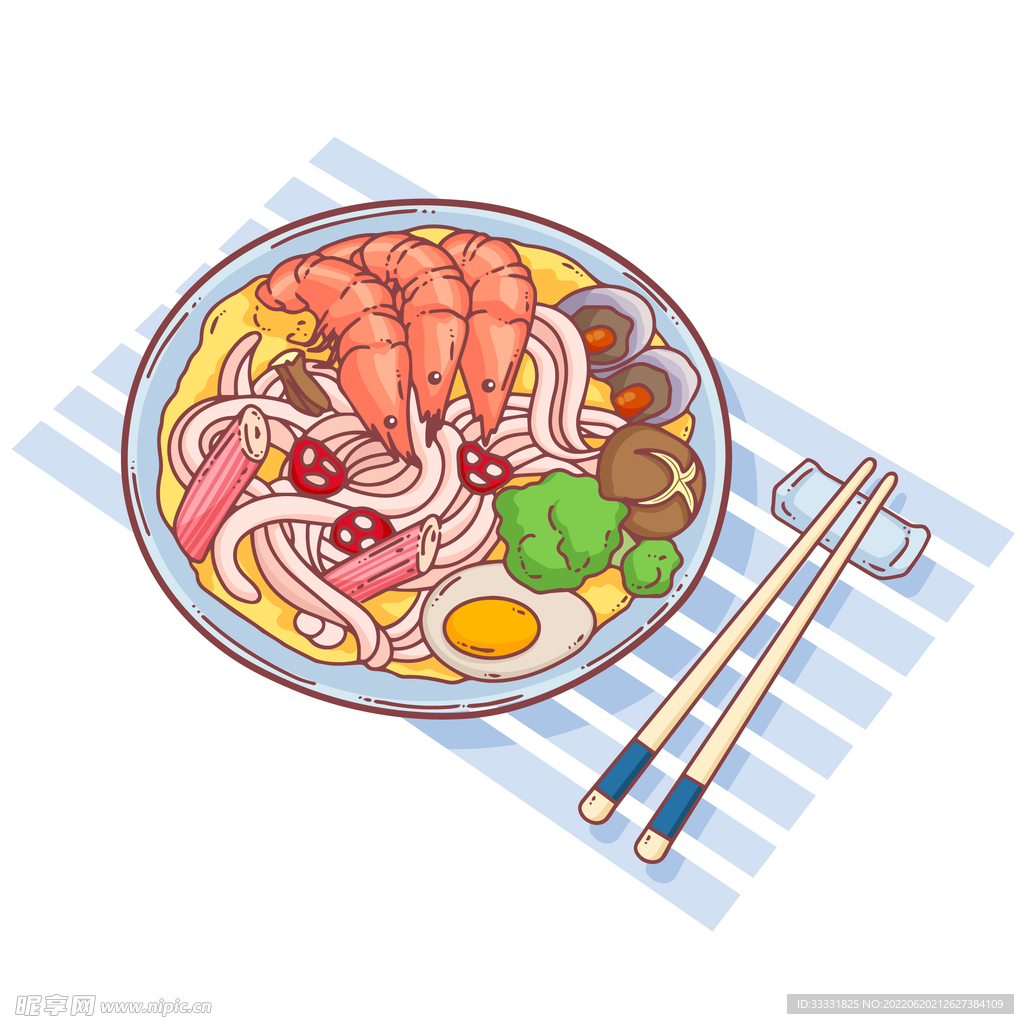 日料插画