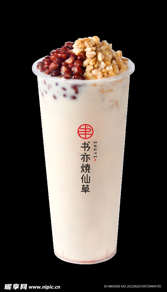 红豆燕麦奶茶
