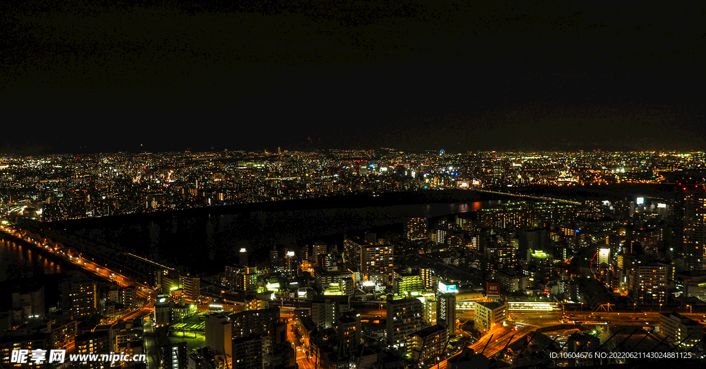 大板夜景全景