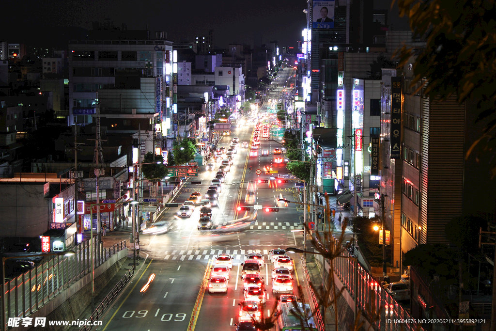 城市夜景图