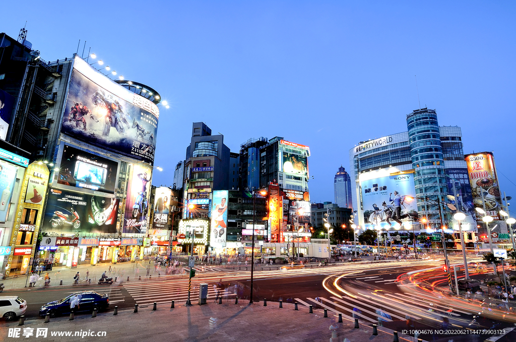 城市夜景图