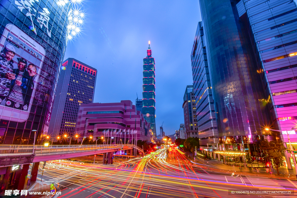 城市夜景图
