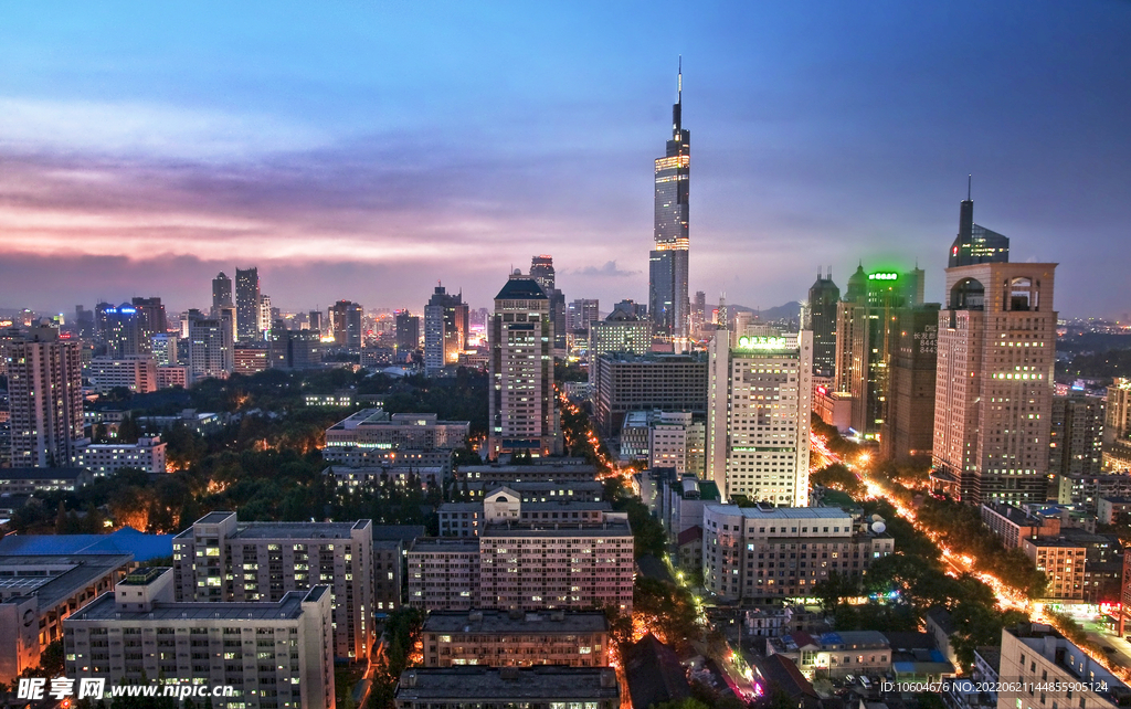 城市夜景图
