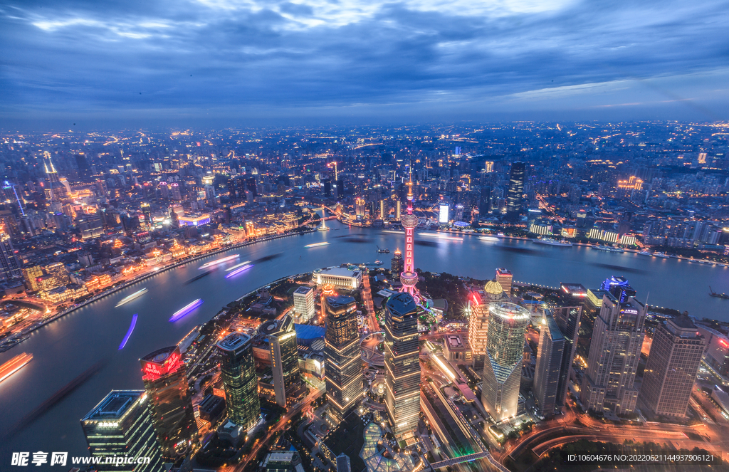 城市夜景图 