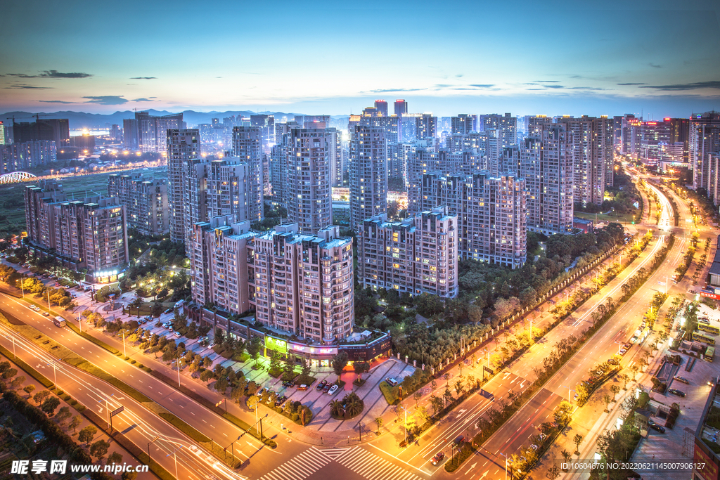 城市夜景图