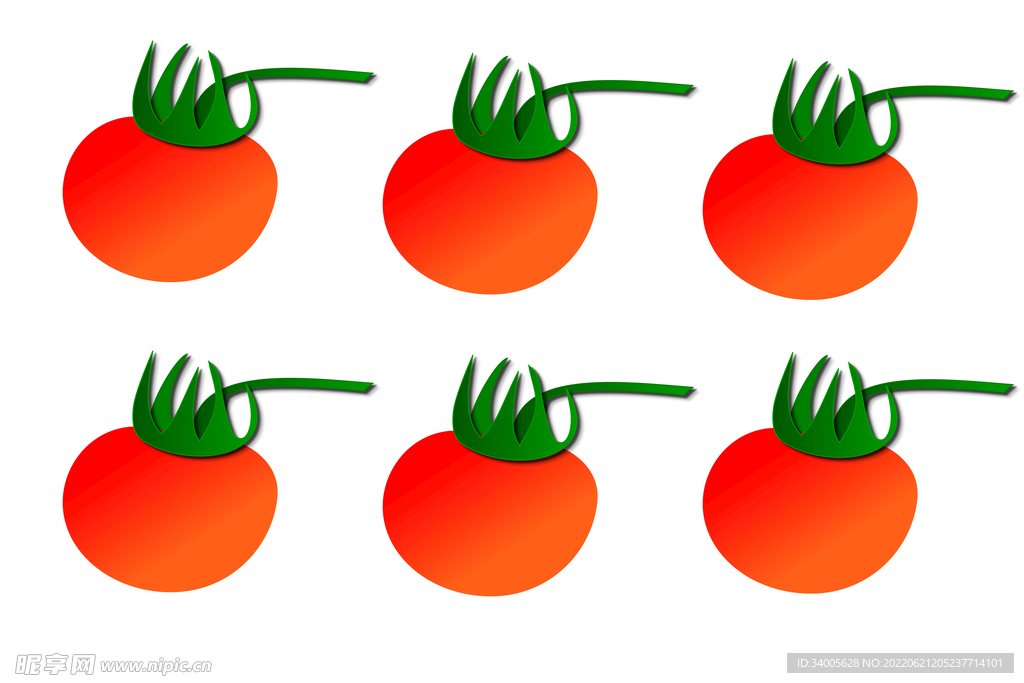 六个柿子