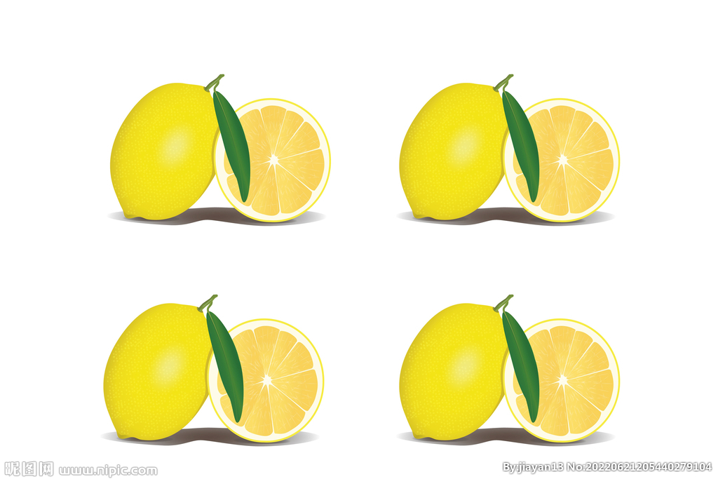 两排柠檬