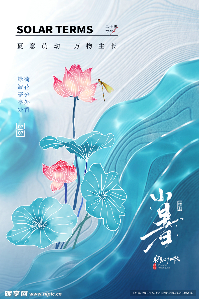 小暑海报