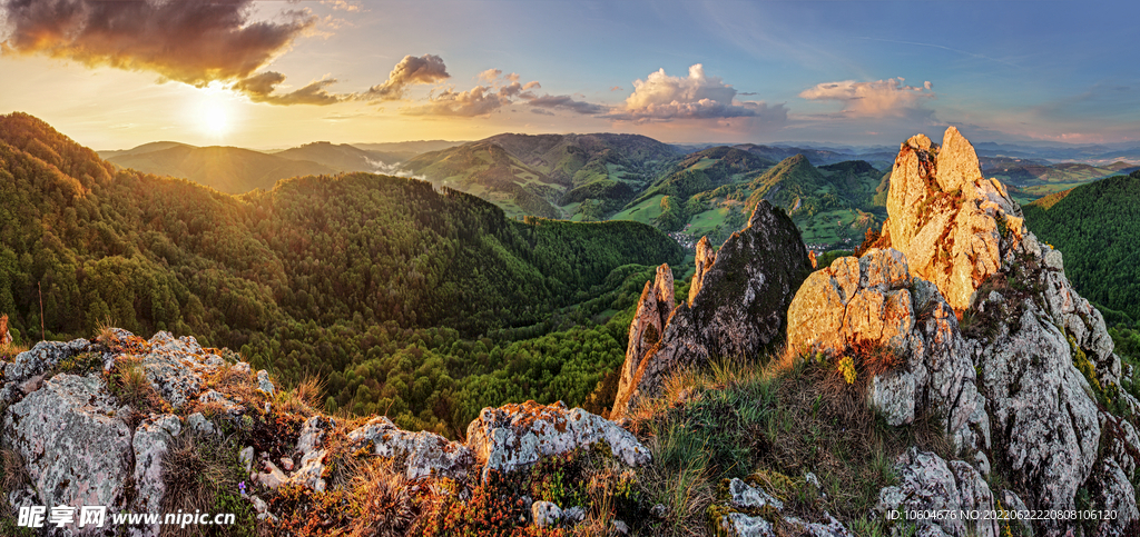 黄昏 山水风景  唯美风景  